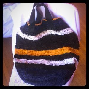 Zara large woven bag